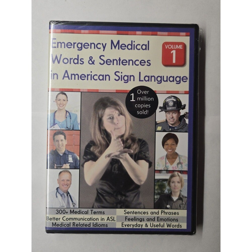 Emergency Medical Words And Sentences In American Sign Language DVD